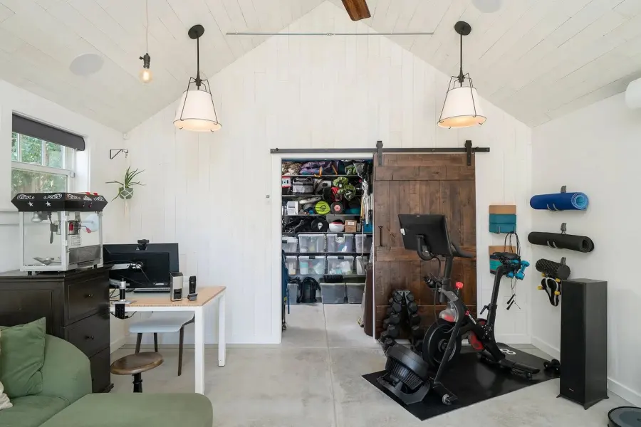 Garage converted to living space in San Mateo
